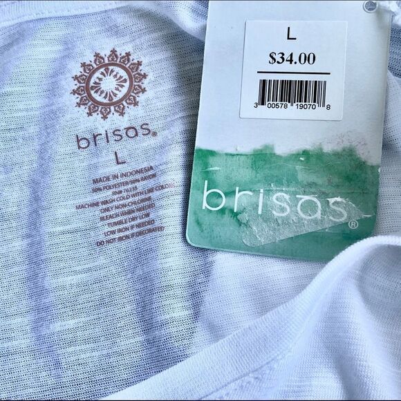 Brisas LARGE "Dog Mother Yoga Lover" TShirt NWT - Picture 6 of 8